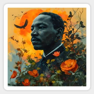 Inspire Unity: Festive Martin Luther King Day Art, Equality Designs, and Freedom Tributes! Sticker